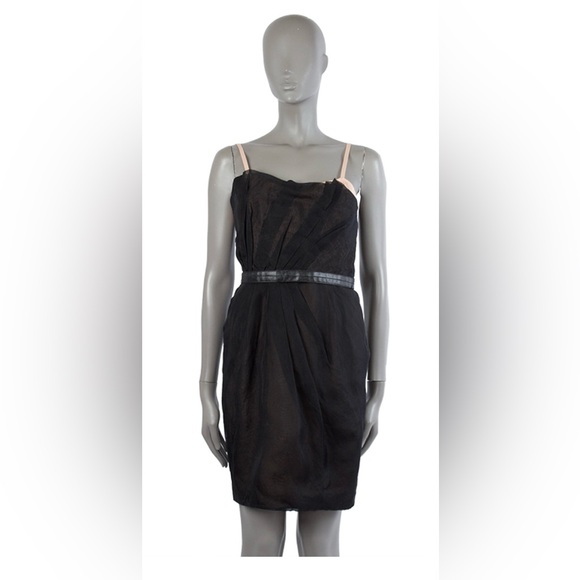 Marc by Marc Jacobs retro glam cocktail dress silk lining taffeta shell - Picture 3 of 12
